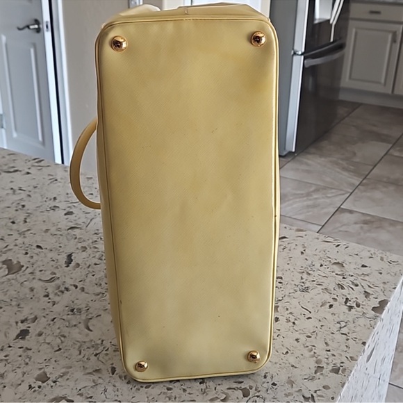 Prada Yellow Leather Tote Bag - Picture 5 of 11
